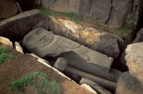 Ruined Sarcophagus, San Agustin Archaeological Park