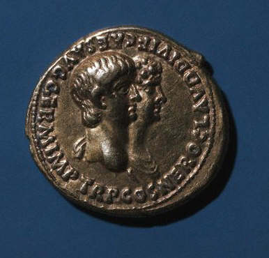 Coin of Nero 55 A.D.