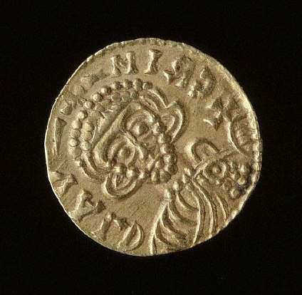 Ancient European Portrait Coin with the Bust of a Bearded King