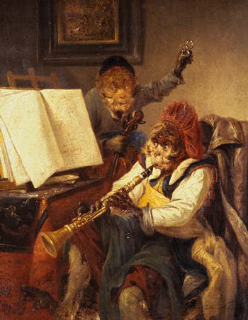 Monkey's Concert Party by Emanuel Noterman 1877