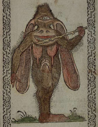 Sixteenth-Century Print of a Cyclops Monster by Sluperius