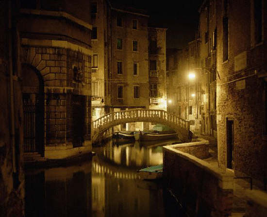 Venetian Canal at Night