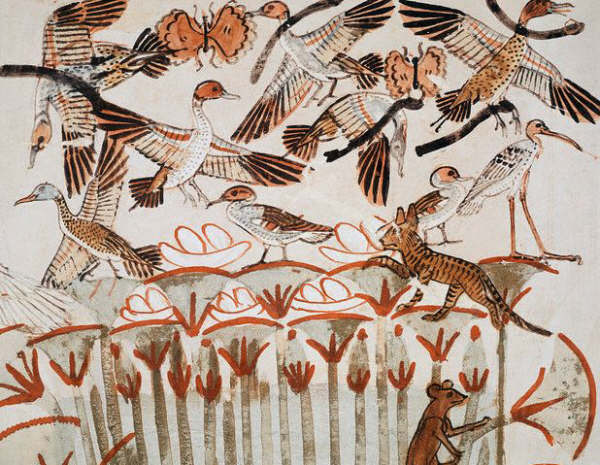 Detail of Hunting and Fishing Scene from the Tomb of Menna