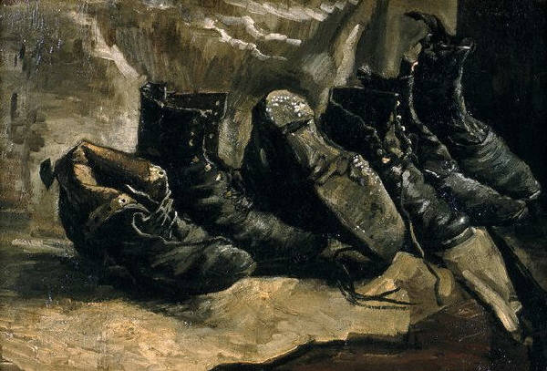 Still Life Three Pairs of Shoes by Vincent van Gogh 1887