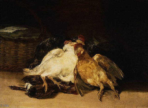 Dead Birds by Francisco Jose de Goya y Lucientes 1808-1812