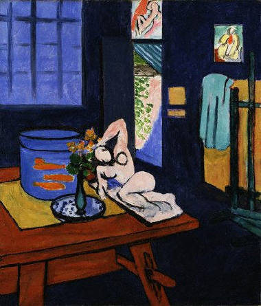 Blue Interior With Goldfish by Henri Matisse 1912