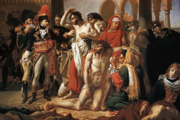 Napoleon and Victims from Napoleon Visiting the Plague-Stricken at Jaffa by Antoine Jean Gros