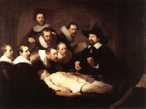 The Anatomy Lecture of Dr. Nicolaes Tulp by Rembrandt