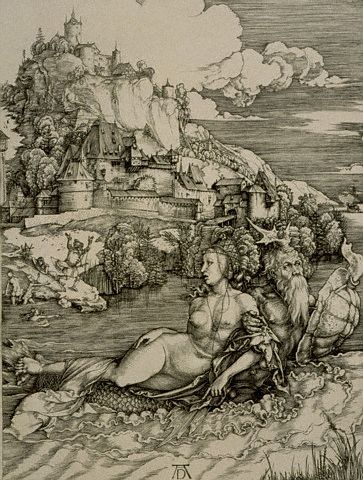 The Abduction of Amymone by Albrecht Durer ca. 1500