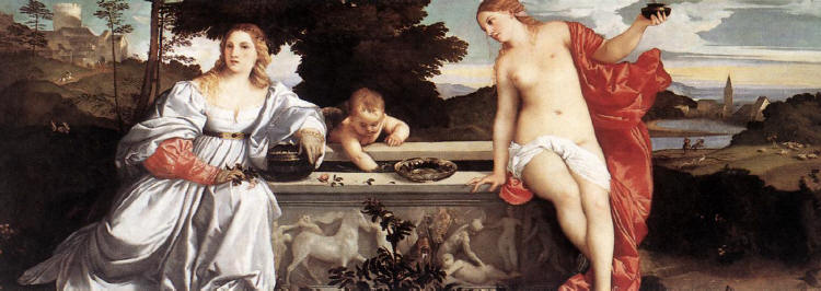 Sacred and Profane Love by Titian 1514