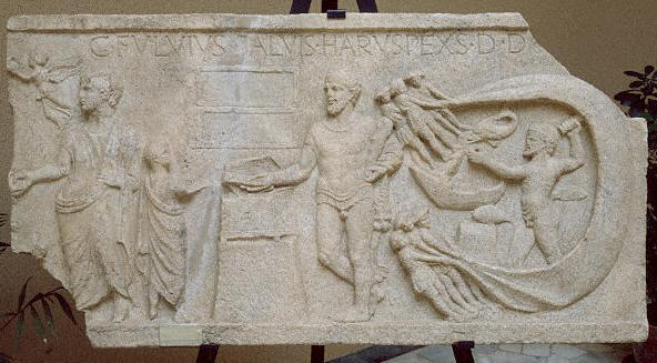 Relief from the Temple of Hercules at Ostia, Italy