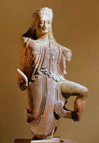 Sculpture of Nike from the Temple of Apollo in Delphi, Greece