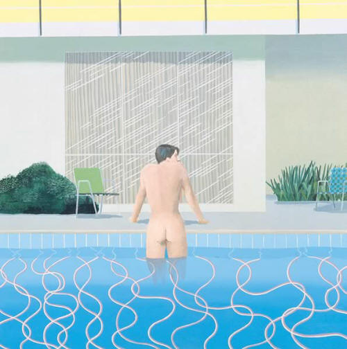 David Hockney Peter Getting Out of Nicks Pool 1966