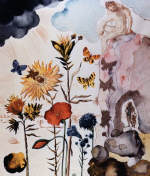 Flowers and Butterflies by Salvador Dali 1950