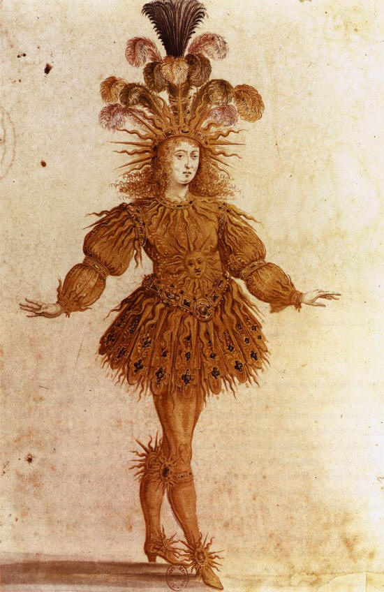 Louis XIV as Apollo by Henri Gissey, 1653