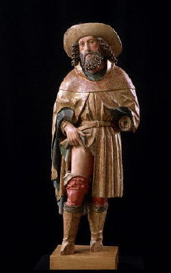 Wood Statue of Saint James the Greater