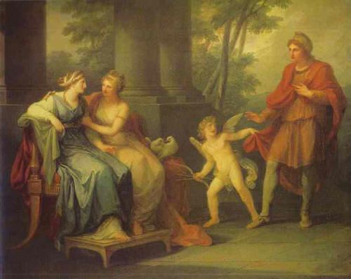Angelica Kauffman, Venus Persuades Helen to Fall in Love with Paris