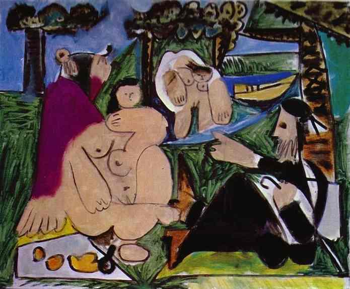 P. Picasso, Luncheon on the Grass, After Manet
