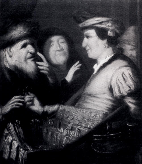 The Sense Of Sight Drawing by Rembrandt