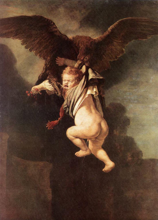 The Abduction of Ganymede by Rembrandt