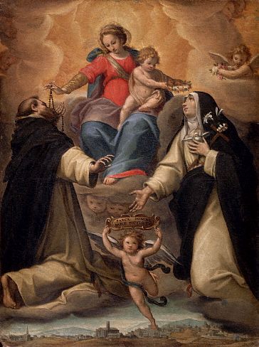 Madonna of the Rosary by Goivanni Antonio Scaramuccia 16th 