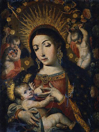 Virgin of Belen by Melchor Perez de Holguin 17th c