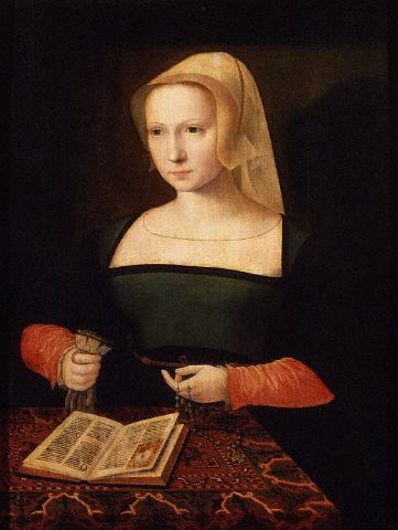 Portrait of a Young Woman by the Master of the Female Half-Portrait