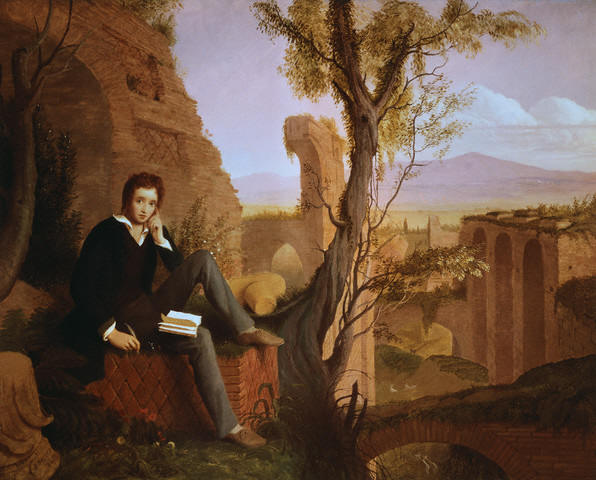 Shelley in the Baths of Caracalla by Joseph Severn 1845