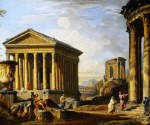 Capriccio of Classical Ruins by Giovanni Paolo Panini