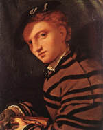 Portrait of a Young Man with a Book by Lorenzo Lotto ca. 1526