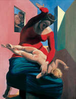 Max Ernst.  The Blessed Virgin Chastises the Infant Jesus