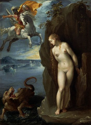 Perseus and Andromeda by Giuseppe Cesare 17th c