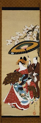 Parading Courtesan by Utagawa Toyokuni mid-1790s
