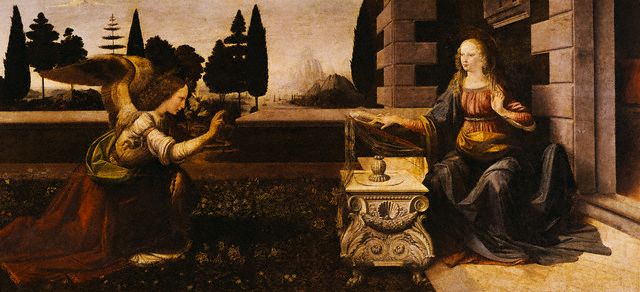 Annunciation by Leonardo da Vinci 1470