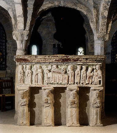 Church of Roda de Isabena. Tomb of the Bishop San Ramon 11th-12th century