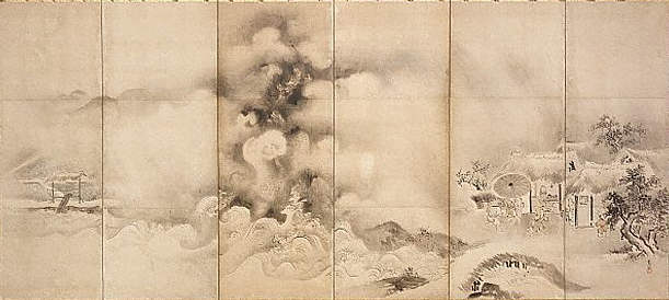 Scenes of Farming by Kano Tsunenobu, early 18th century