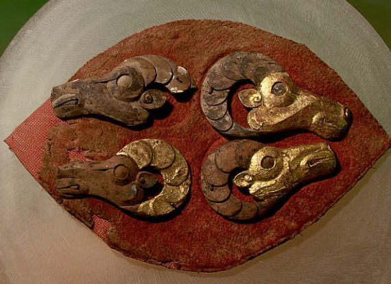 Saddle Decoration of Ram Heads