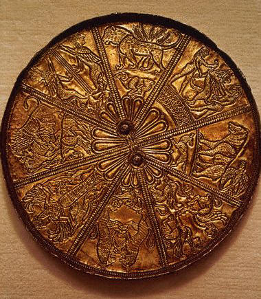 Scythian Hand Mirror Back With Decorations late 7th-early 6th century B.C.