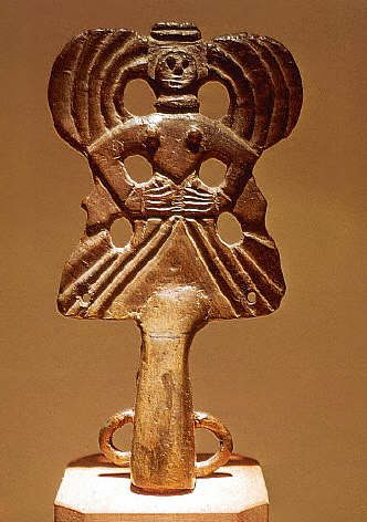 Bronze Ornament Depicting a Winged Goddess 4th c  В.С.