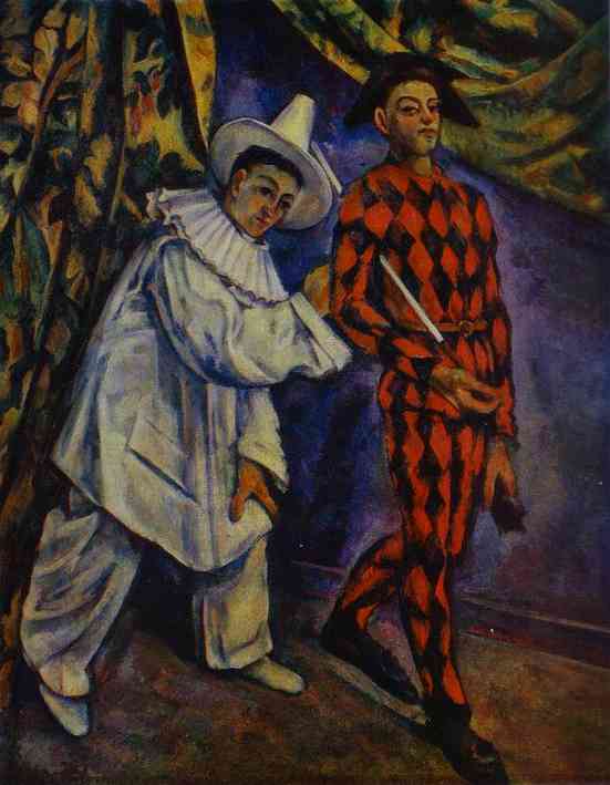 Paul Cezanne. Pierrot and Harlequin. 1888