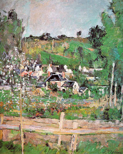 Paul Cezanne. View of Auvers-sur-Oise