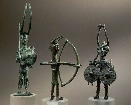 Statuettes of Three Warriors 7th century B.C.
