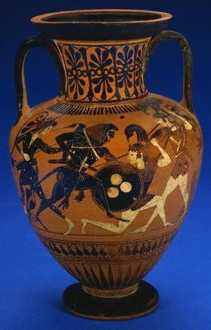 Attic Black-Figured Neck-Amphora Attributed to the Leagros Group, ca. Late 6th Century B.C.