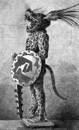 An Aztec warrior of Montezuma's army