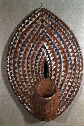 Kikuyu Wooden Dance Shield