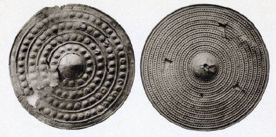 Bronze shields from the Thames, late Bronze Ages