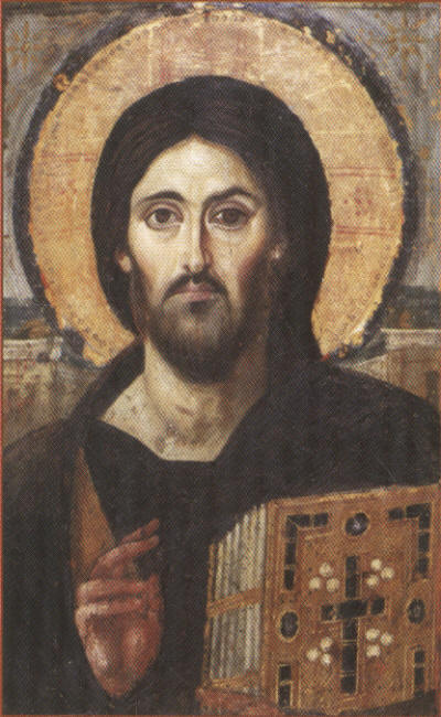 Икона 'Христос Пантократор' VIв. Монастырь св. Екатерины на Синае