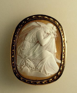 English Cameo Allegory of Night  1860s