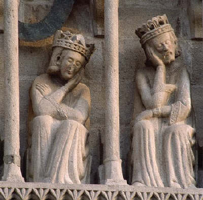 Facade Statues of Saints on Gemona Cathedral