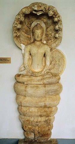 Sculpture of Buddha Sitting on Cobra 14th 
